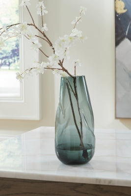 Beamund Glass Vase Set of 2 - Modern Decorative Flower Vases for Home, Wedding, and Office Decor
