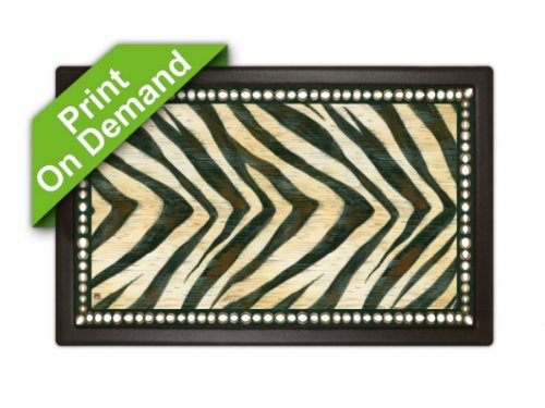 Non-Slip Zebra Print Kitchen Mat - Waterproof & Cushioned Floor Rug for Cooking, Dishwashing & Standing Comfort - Perfect for Home, Restaurant & Office Use