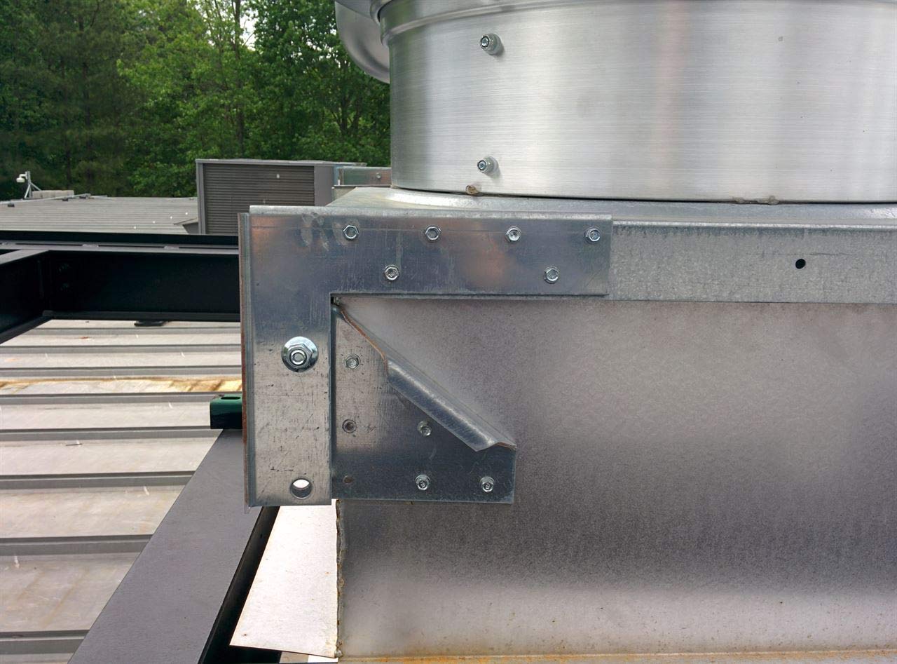Standard Hinge Kit for Exhaust Fan Roof Curbs - Durable HVAC Access Panel Hinges for Commercial & Industrial Ventilation Systems - Perfect for Easy Maintenance & Roof Curb Installations