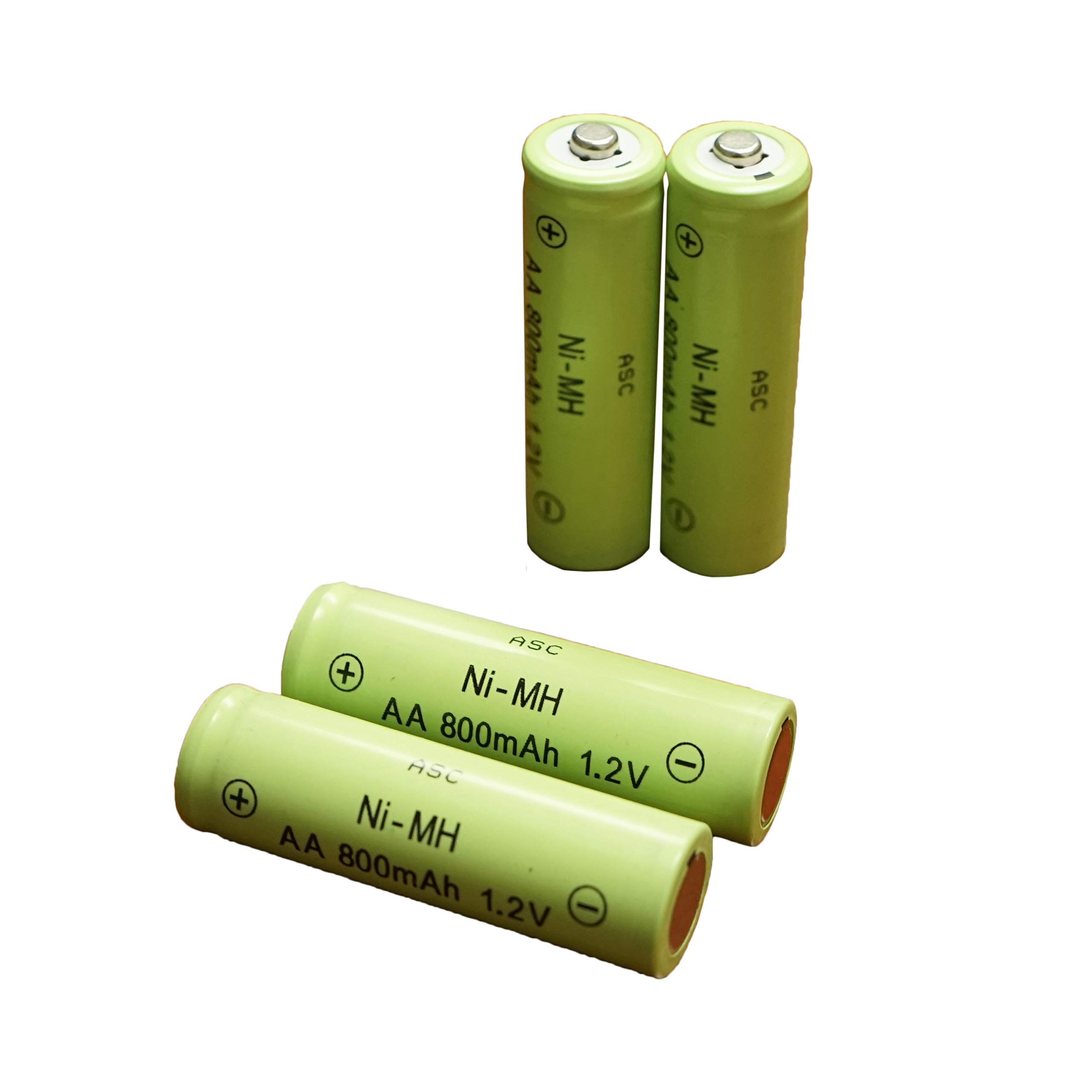 ASC Solar Light AA Ni-MH 600mAh Rechargeable Batteries (12 Pack) - Perfect for Solar Lights, Flashlights & Emergency Kits | Long-Lasting Power Supply for Outdoor & Indoor Use