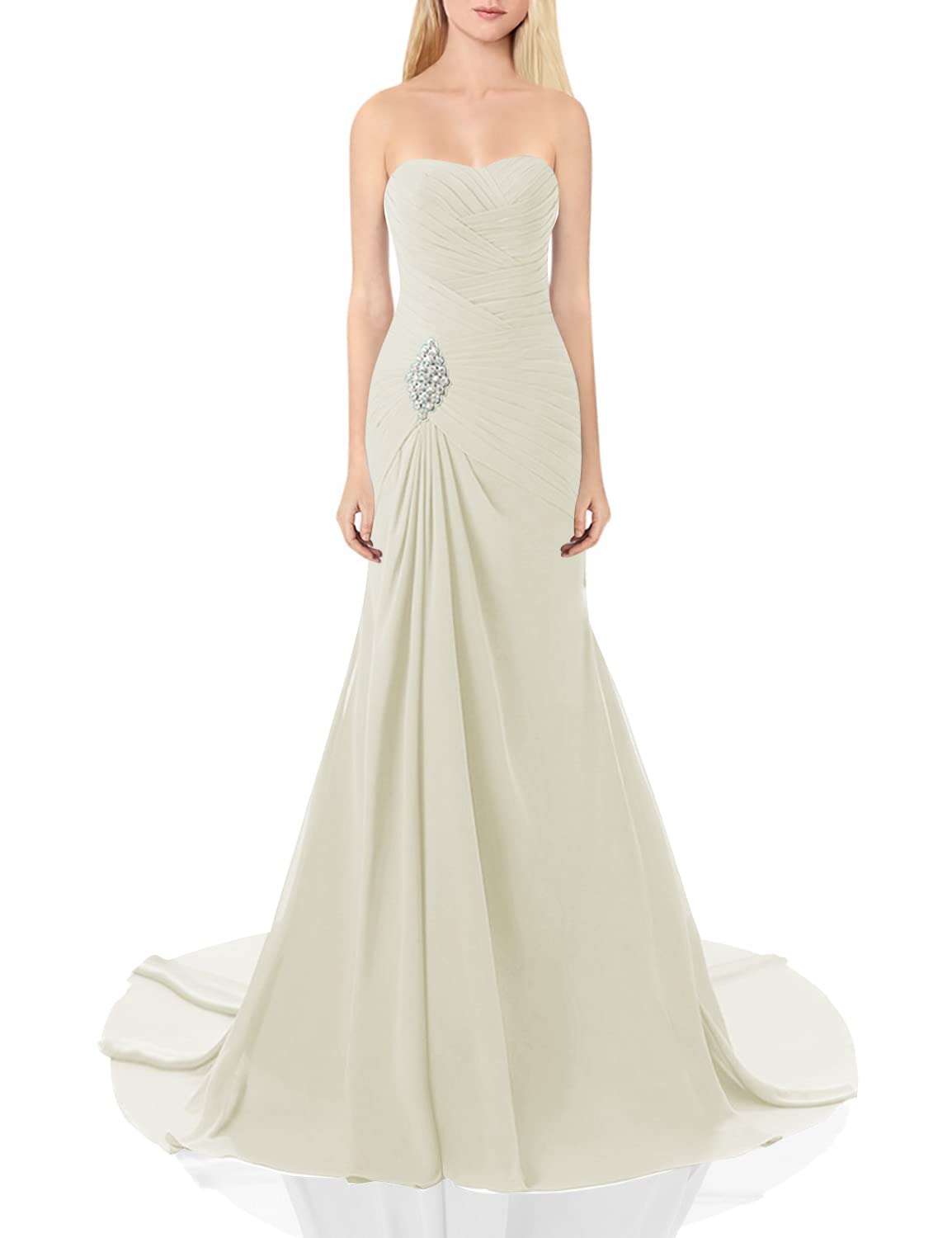 Elegant Lily Wedding Mermaid Ball Gown for Women - Long Prom Dress for Formal Events, Evening Parties & Special Occasions