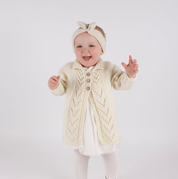Baby Coat Knitting Kit - DIY Knitting Set for Newborns & Infants - Perfect for Handmade Baby Gifts & Winter Clothing Projects