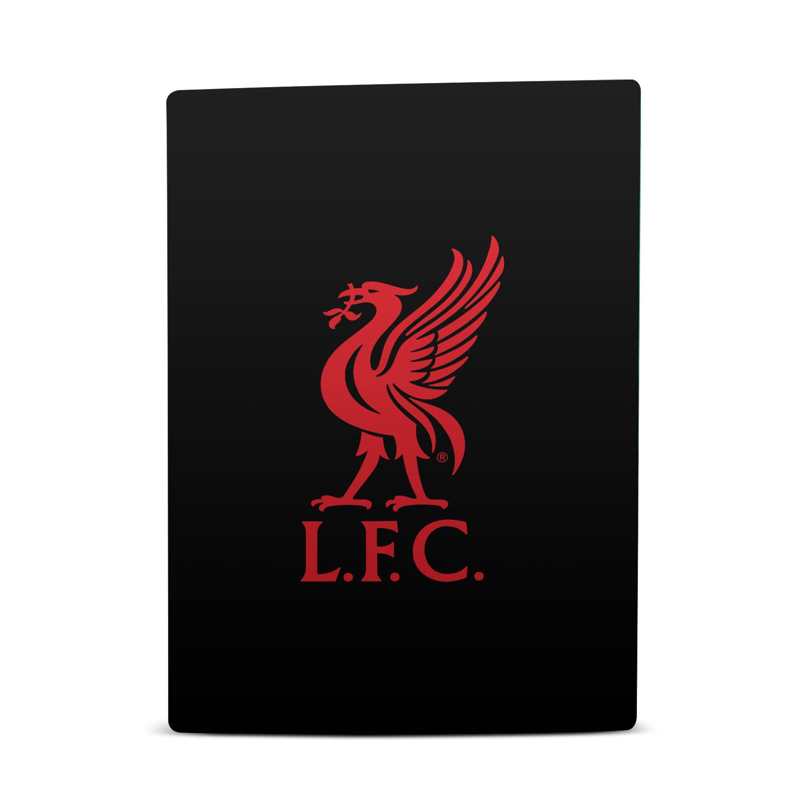 Official Liverpool FC Liver Bird Red on Black Vinyl Skin Decal Sticker Compatible with Sony PlayStation 5 PS5 Digital Edition Console - Custom Gaming Accessory for Football Fans & PS5 Enthusiasts