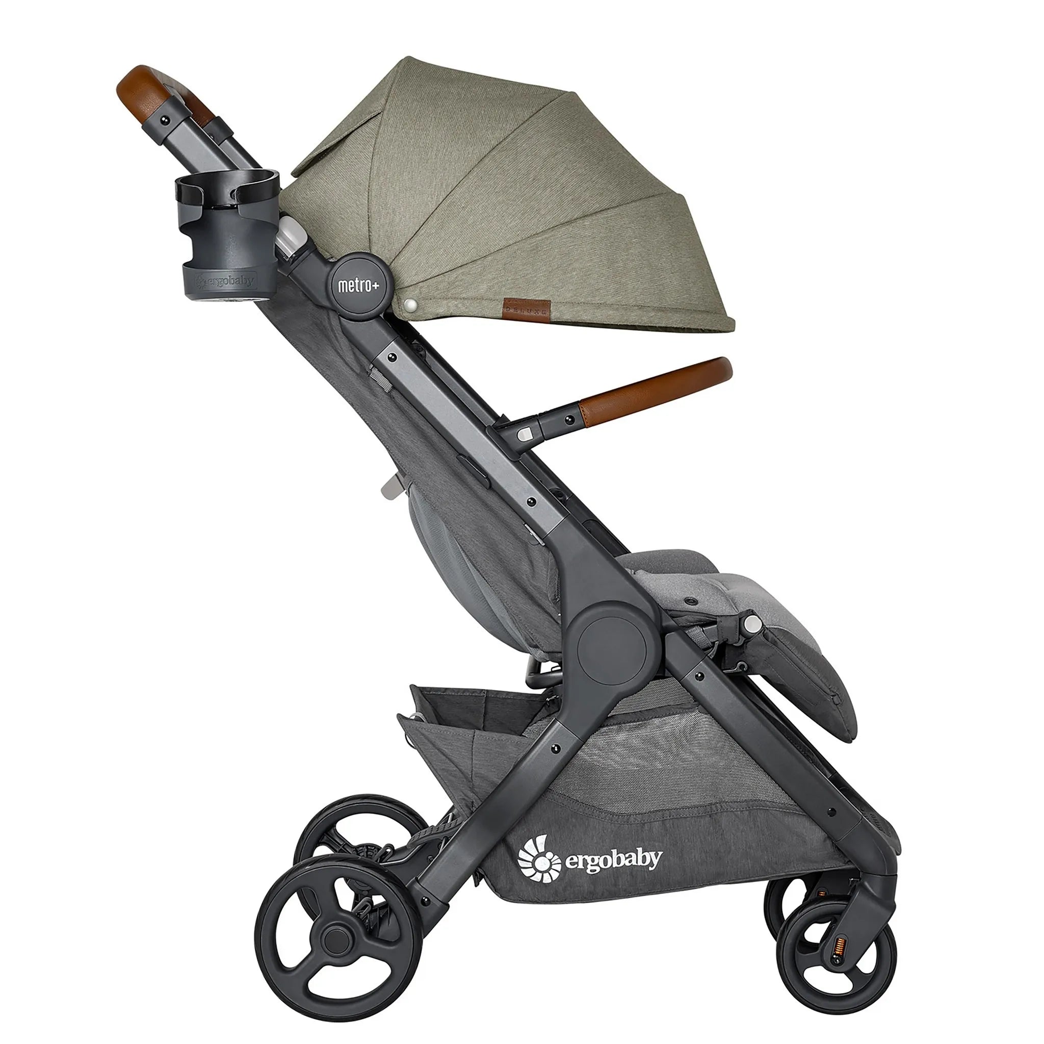 Metro+ Deluxe Compact Lightweight City Stroller for Urban Travel - Empire State Green | Perfect for Commuting, Shopping & City Adventures with Baby