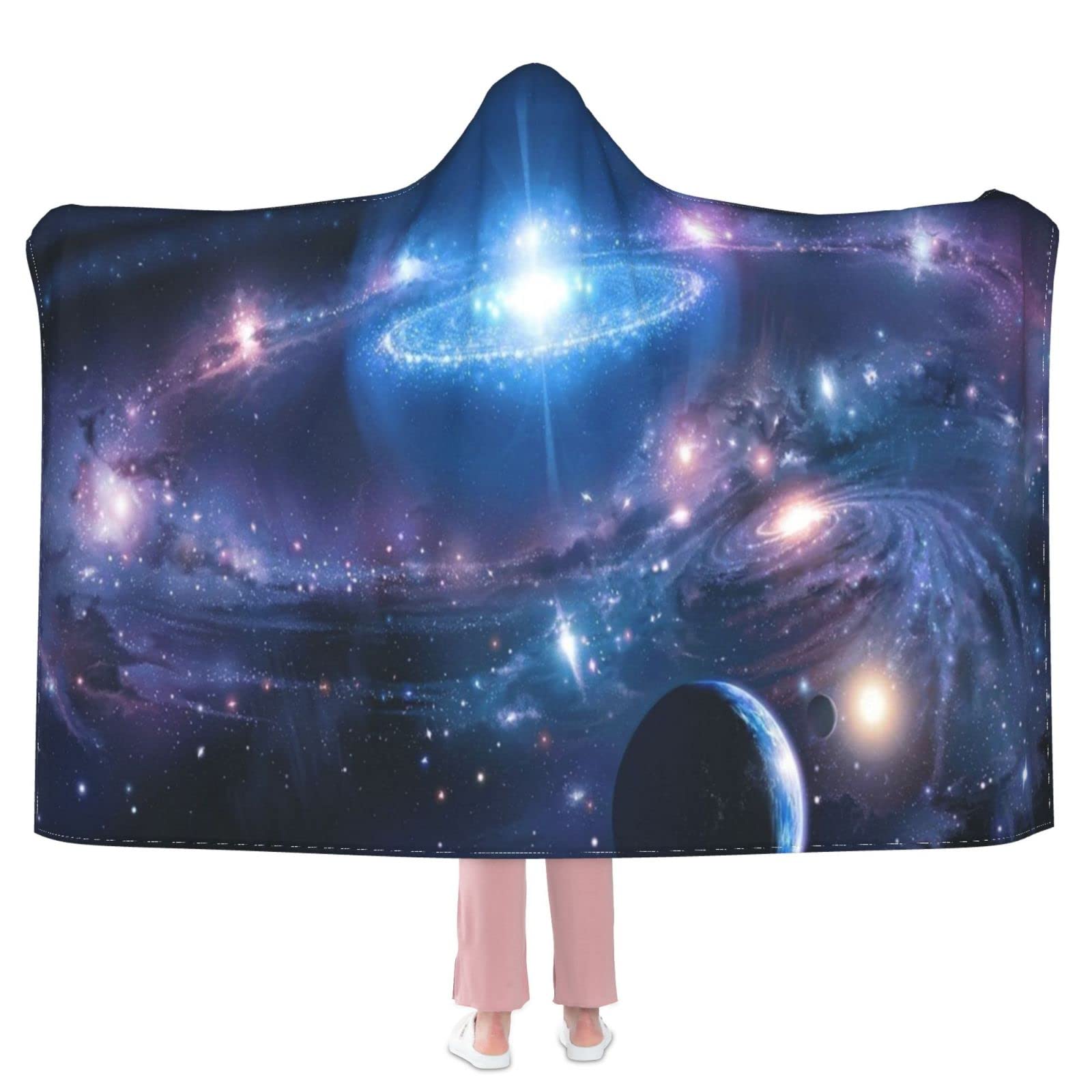 YUXIXI Hooded Blanket - Soft Wearable Blanket with Avocado Print for Family, Adults & Kids - Perfect for Movie Nights, Camping & Cozy Home Use