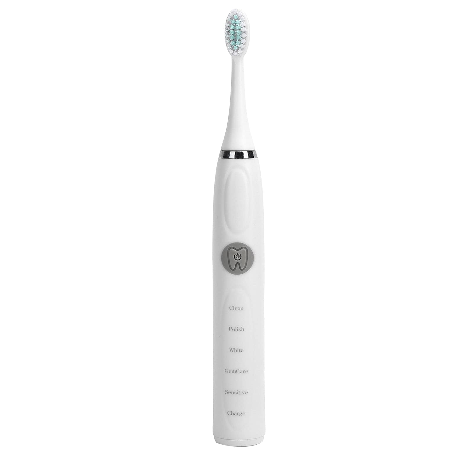 **Rechargeable Electric Toothbrush for Adults - 5 Brushing Modes, IPX6 Waterproof, Sonic Teeth Whitening & Deep Cleaning (White) - Perfect for Travel, Home & Daily Oral Care**