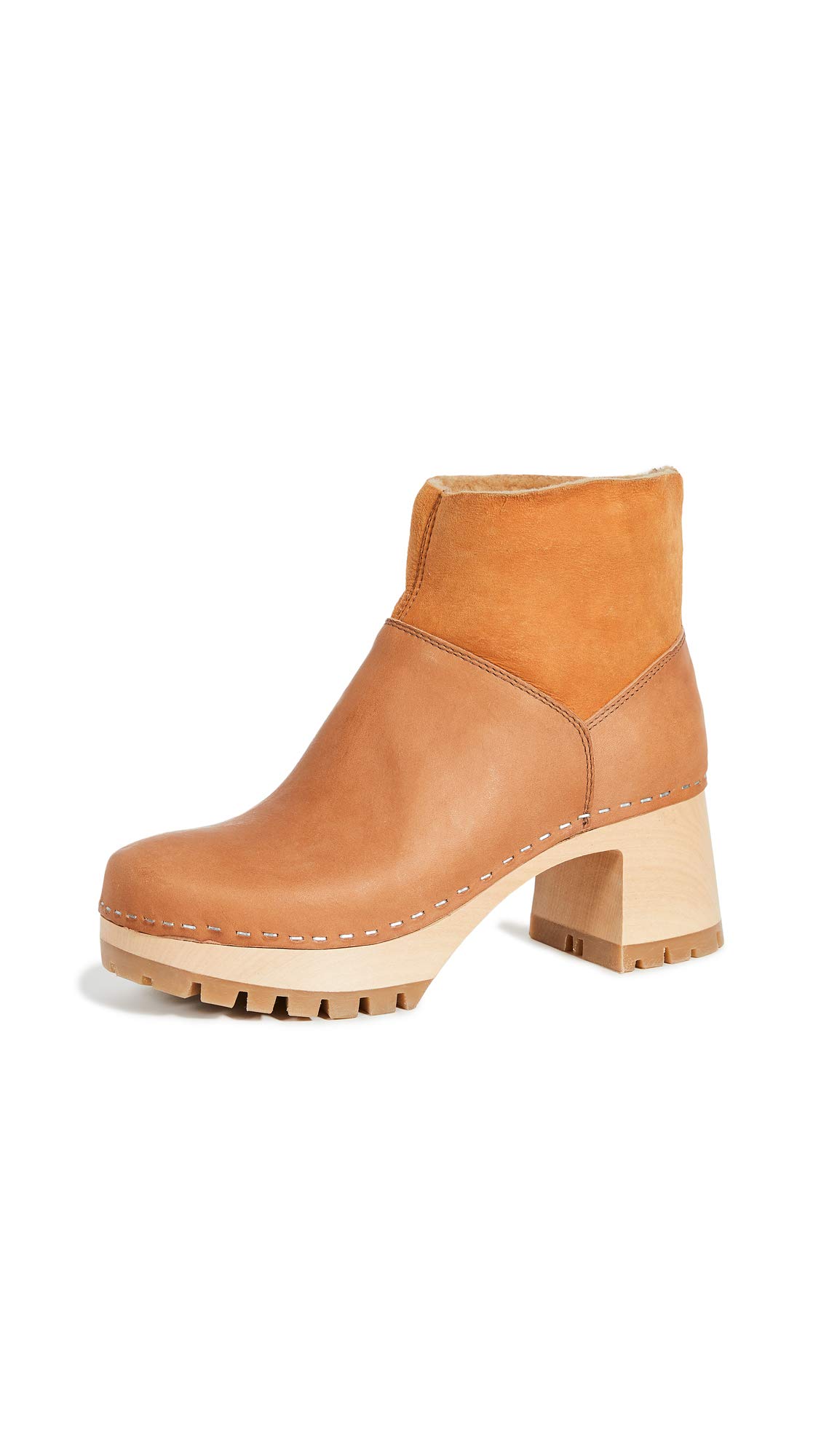 Swedish Hasbeens Women's Slip-On Booties - Comfortable Leather Ankle Boots for Casual Outfits & Fall Fashion