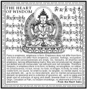 Heart Sutra Prayer Flags - Buddhist Spiritual Decor for Home, Garden & Meditation | Enhance Peace & Positive Energy