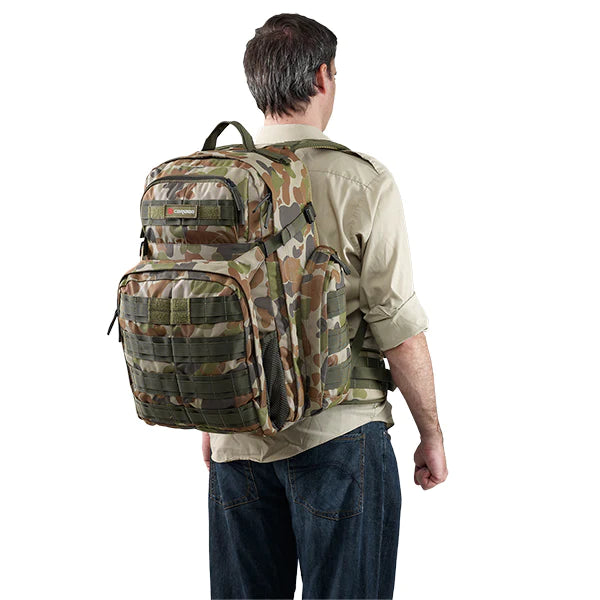 Caribee 6435 OPs 50Lt Tactical Backpack - 50L Military Desert Camo Hiking Backpack for Outdoor Camping, Travel & Adventure
