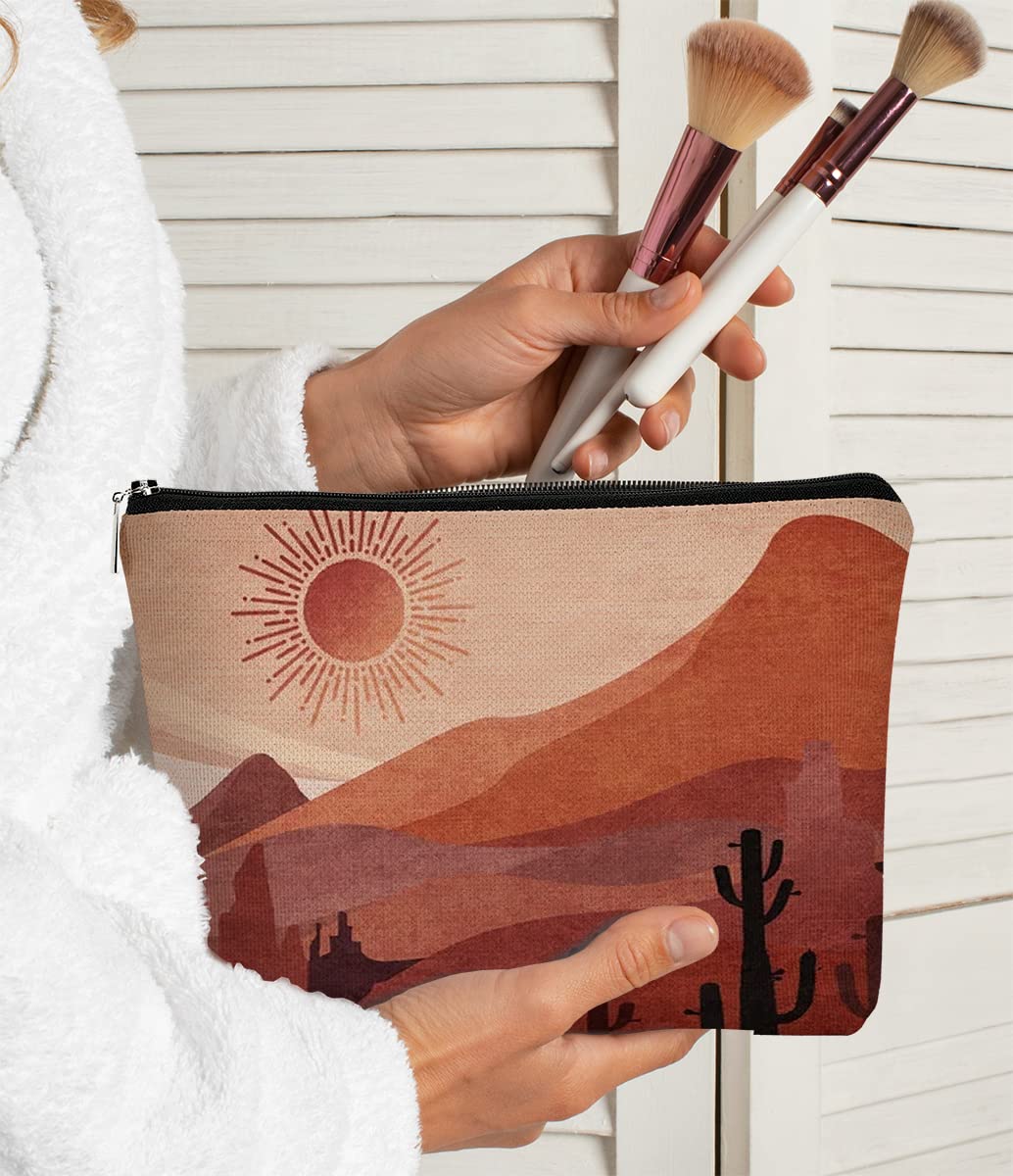 Stylish Sun-Themed Makeup Bag for Women - Perfect Cosmetic Organizer for Travel, Gifts for Daughter, Sister, Grandma & Teacher - Ideal for Sun Lovers & Teen Girls - Great for Daily Use, Vacations & Special Occasions