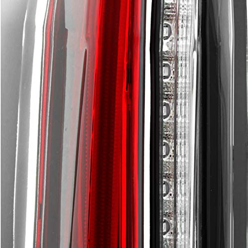 AKKON 2-in-1 LED Tail Lights for Cadillac Escalade ESV (2007-2014) - Black Smoke Style | Enhanced Safety & Style for Night Driving & Custom Car Upgrades