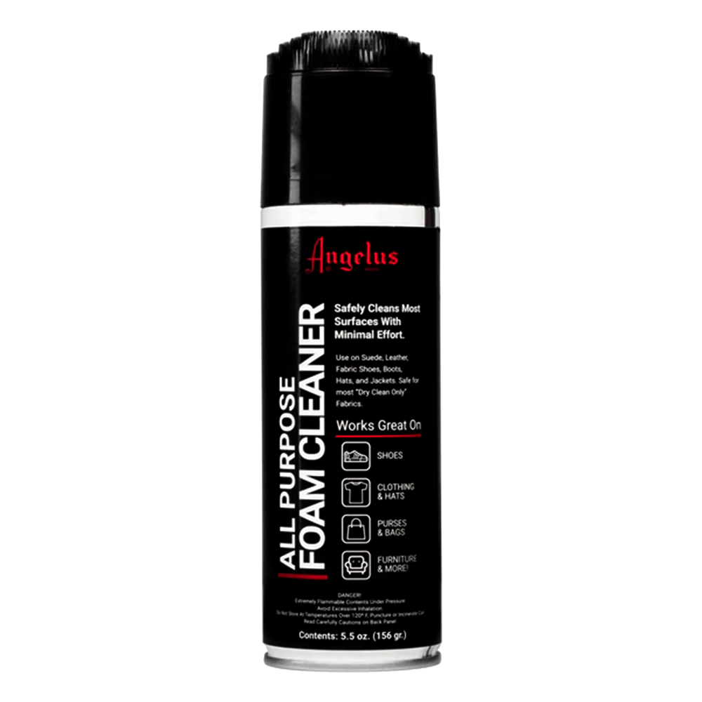 Angelus All Purpose Foam Cleaner 5.5oz - Premium Shoe & Sneaker Cleaner for Leather, Suede & Canvas | Perfect for Sneakerheads, Shoe Care & Sports Gear Maintenance
