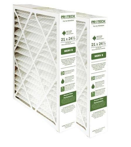 PROTECH PD540044 21x24.5x5 MERV 8 Air Filter - 2 Pack for HVAC, Furnace & AC Units - Improves Indoor Air Quality