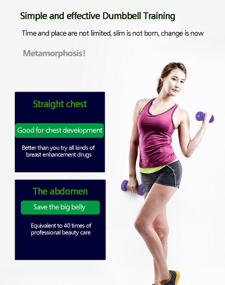 Premium Vinyl Coated Dumbbell Set - Home Gym Equipment for Strength Training, Weight Lifting & Fitness Workouts (Perfect for Home Exercise, CrossFit & Personal Training)