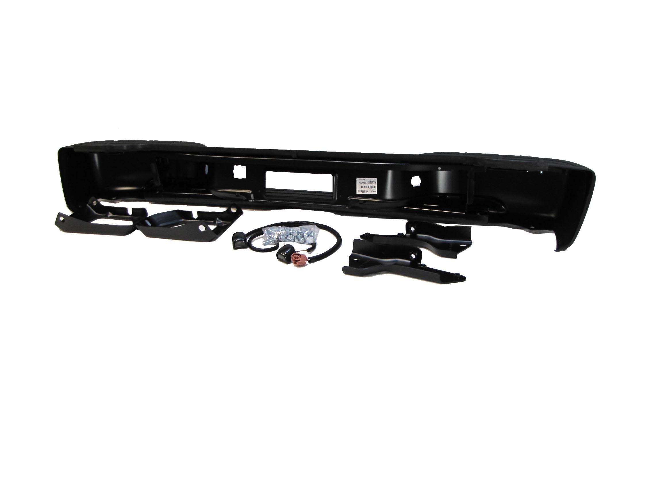 2000-2006 Chevy Suburban & GMC Yukon Rear Step Bumper Assembly - Black with Pad, Bracket & Hitch Lamps (GM1101115) | Perfect for Off-Roading, Towing & Truck Accessories Upgrade
