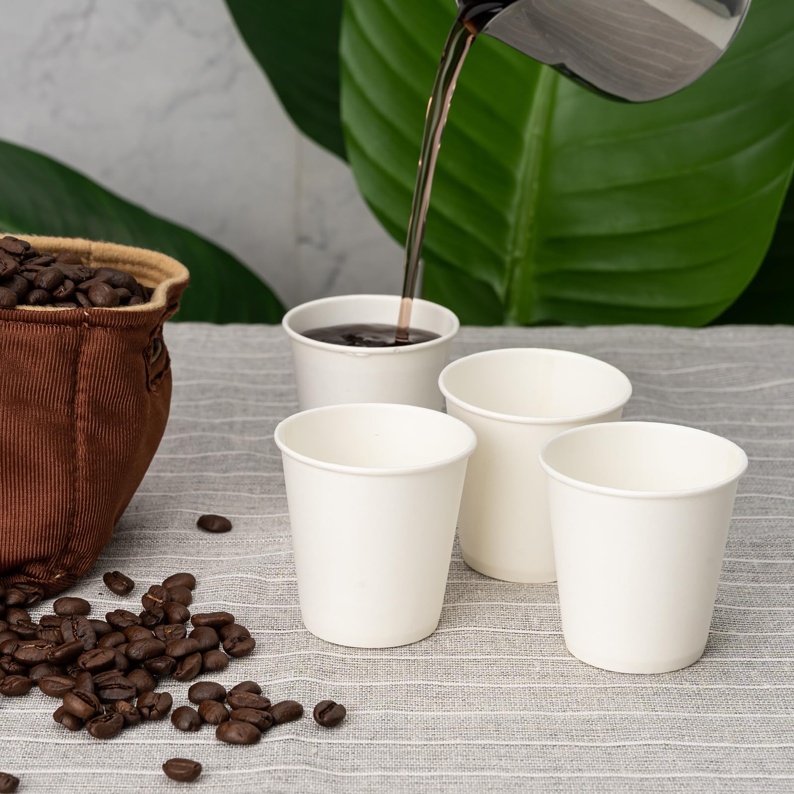 YEEHAW 3000-Pack 3 oz Disposable Paper Cups - Small White Bathroom Cups for Coffee, Mouthwash & Dental Rinse | Perfect for Home, Office, Restaurants & Healthcare Facilities