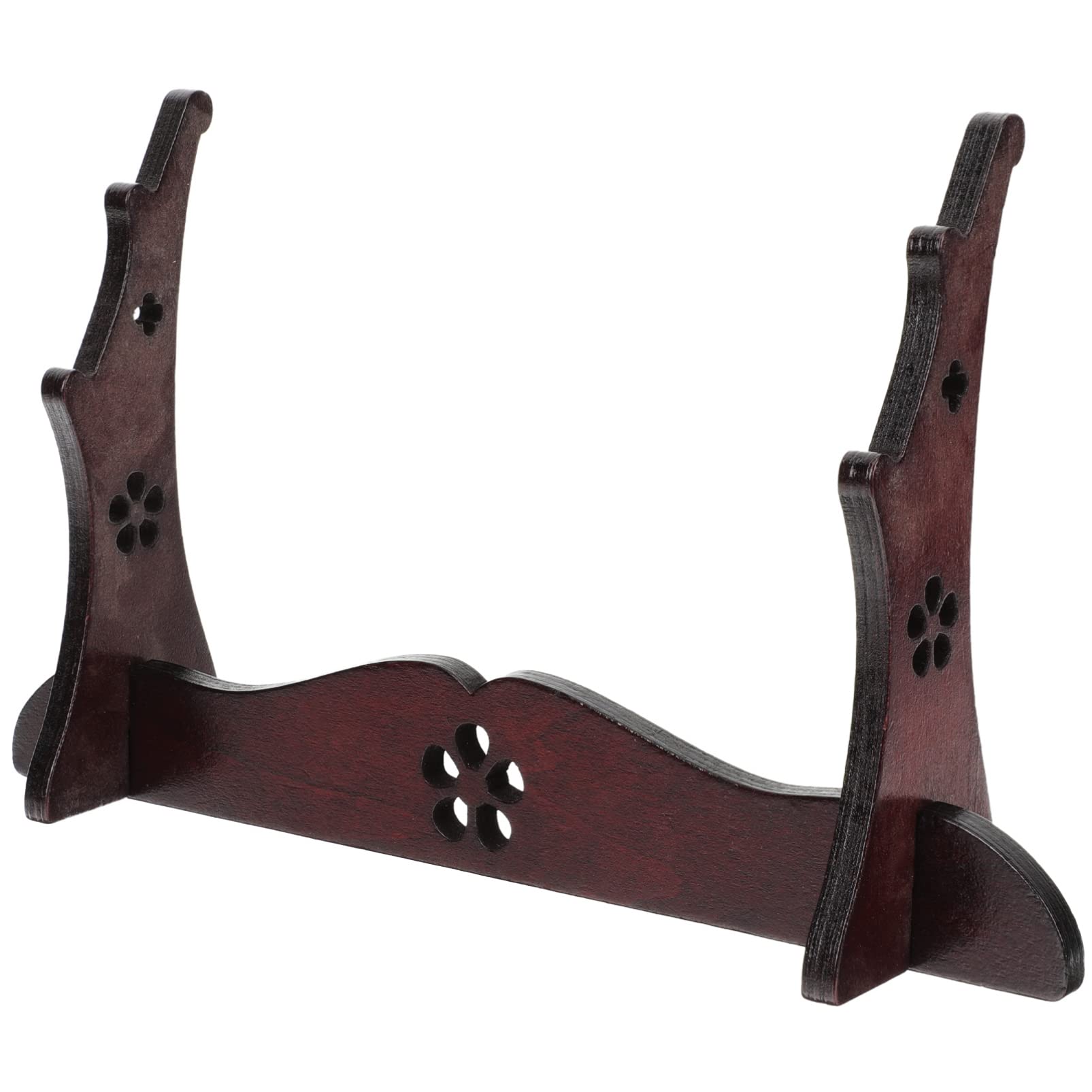Premium Wooden Shelf Bracket Stand - Single-Tier Flute & Piccolo Organizer Rack for Musical Instruments | Wall Mount or Desk Topper | Perfect for Home Decor, Samurai Sword Display & Household Storage