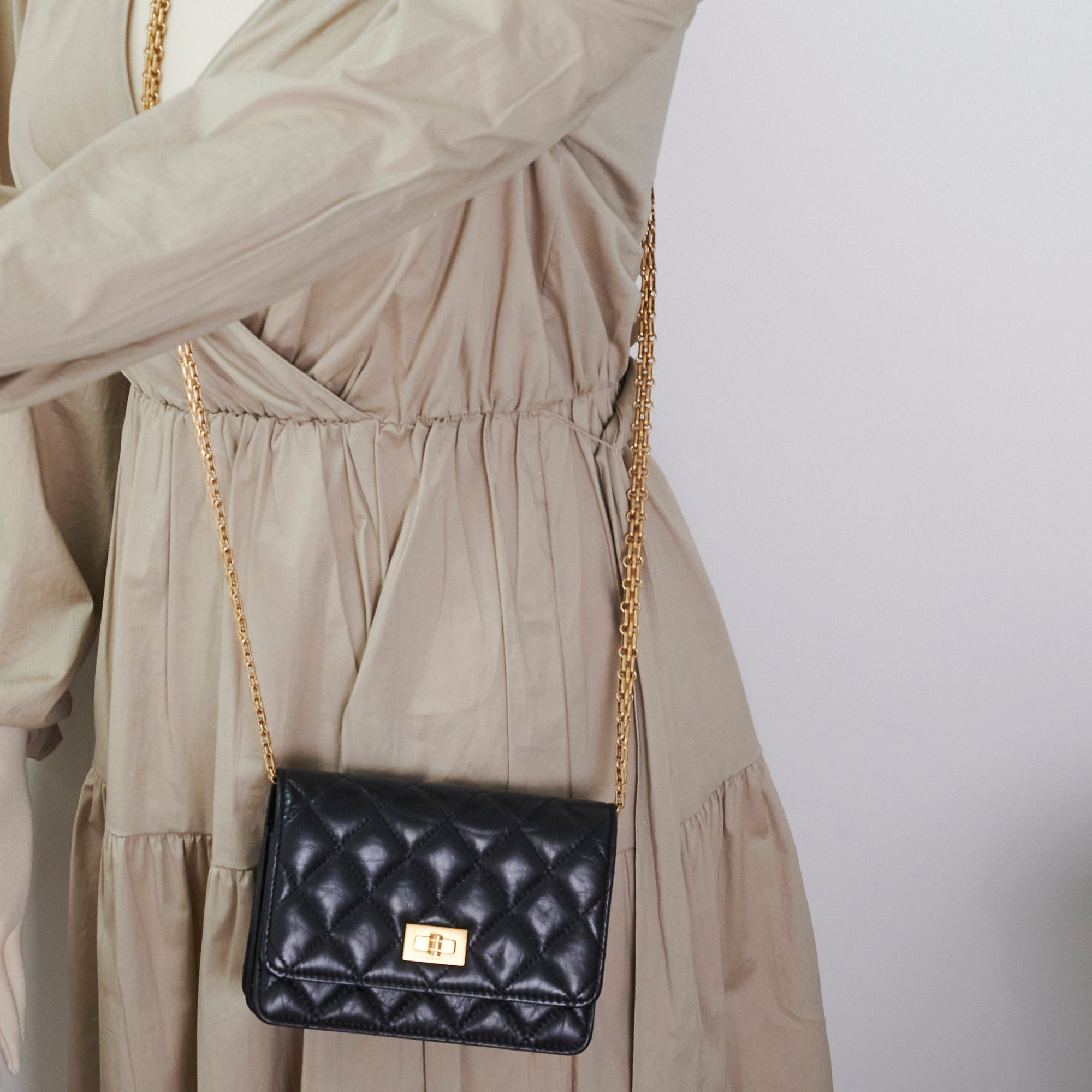Chanel Reissue Mini Wallet on Chain WOC Black Crossbody Bag - Luxury Designer Handbag for Women, Perfect for Evening Parties & Date Nights