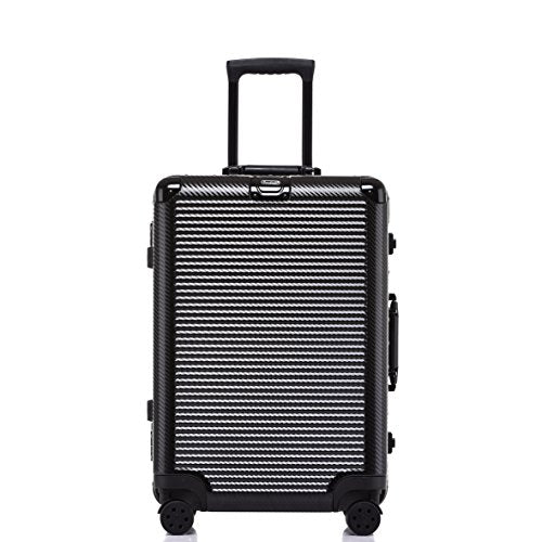 Durable Aluminum Frame PC Hardshell Suitcase with TSA Lock & 360° Spinner Wheels - 28 Inch Checked Luggage for International Travel & Business Trips