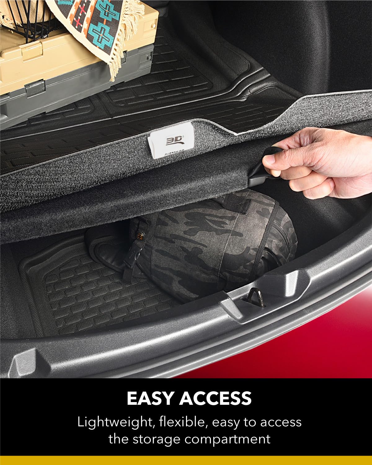 3D MAXpider Kagu Custom Fit Cargo Liner for BMW X4 (G02) 2019-2025 - Premium Black Trunk Mat, Waterproof & Anti-Slip Protection - Perfect for Road Trips, Groceries & Pet Transport