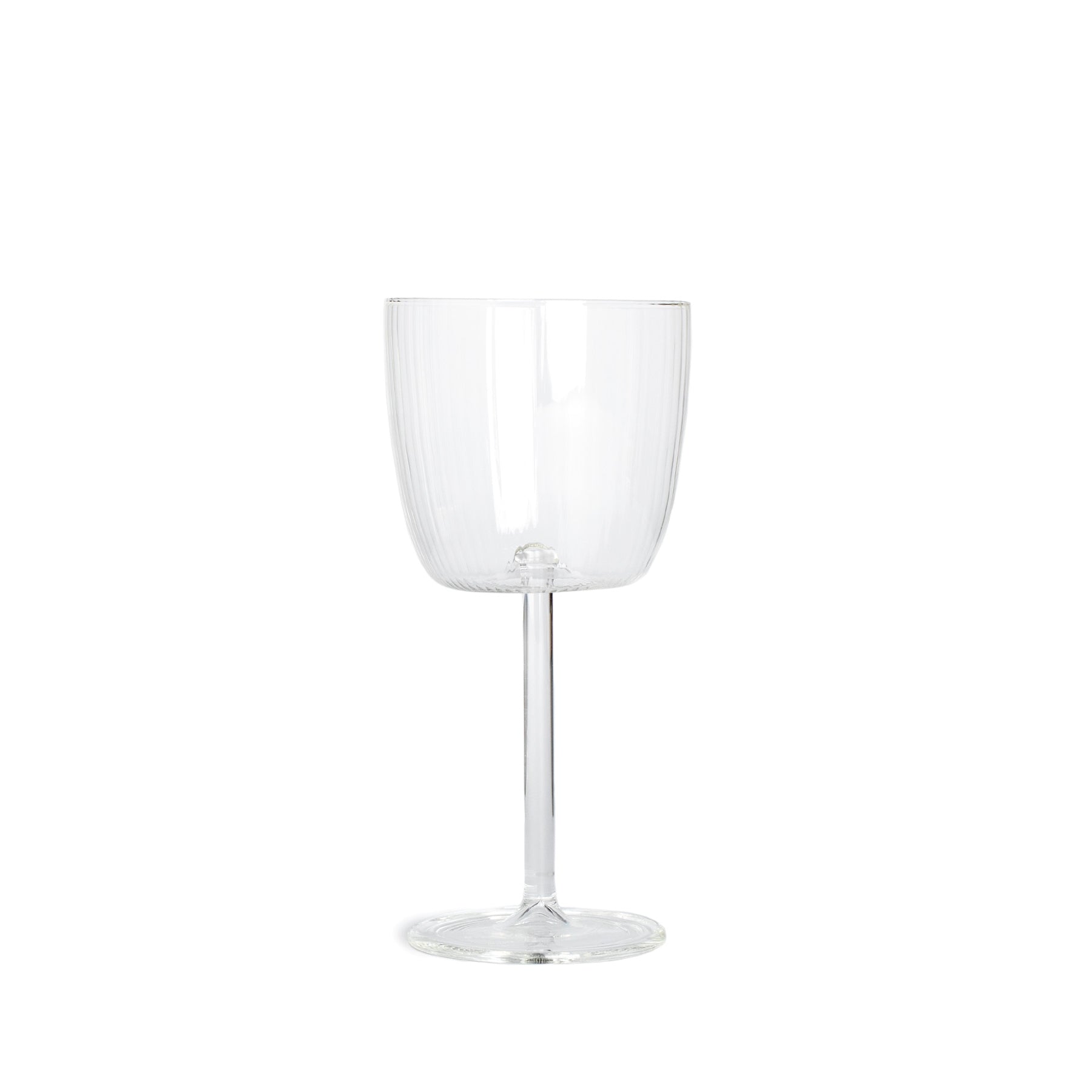Premium Tuccio Calice Stem Glass Set of 2 - Elegant Millerighe Pattern Crystal Wine Glasses for Red Wine, White Wine & Champagne - Perfect for Dinner Parties, Weddings & Special Occasions