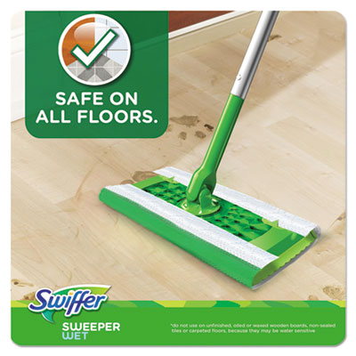 Swiffer® Sweeper Wet Mopping Pads Refills - 12 Pack | Dust & Dirt Cleaning Cloths for Floors | Perfect for Hardwood, Tile & Laminate Surfaces