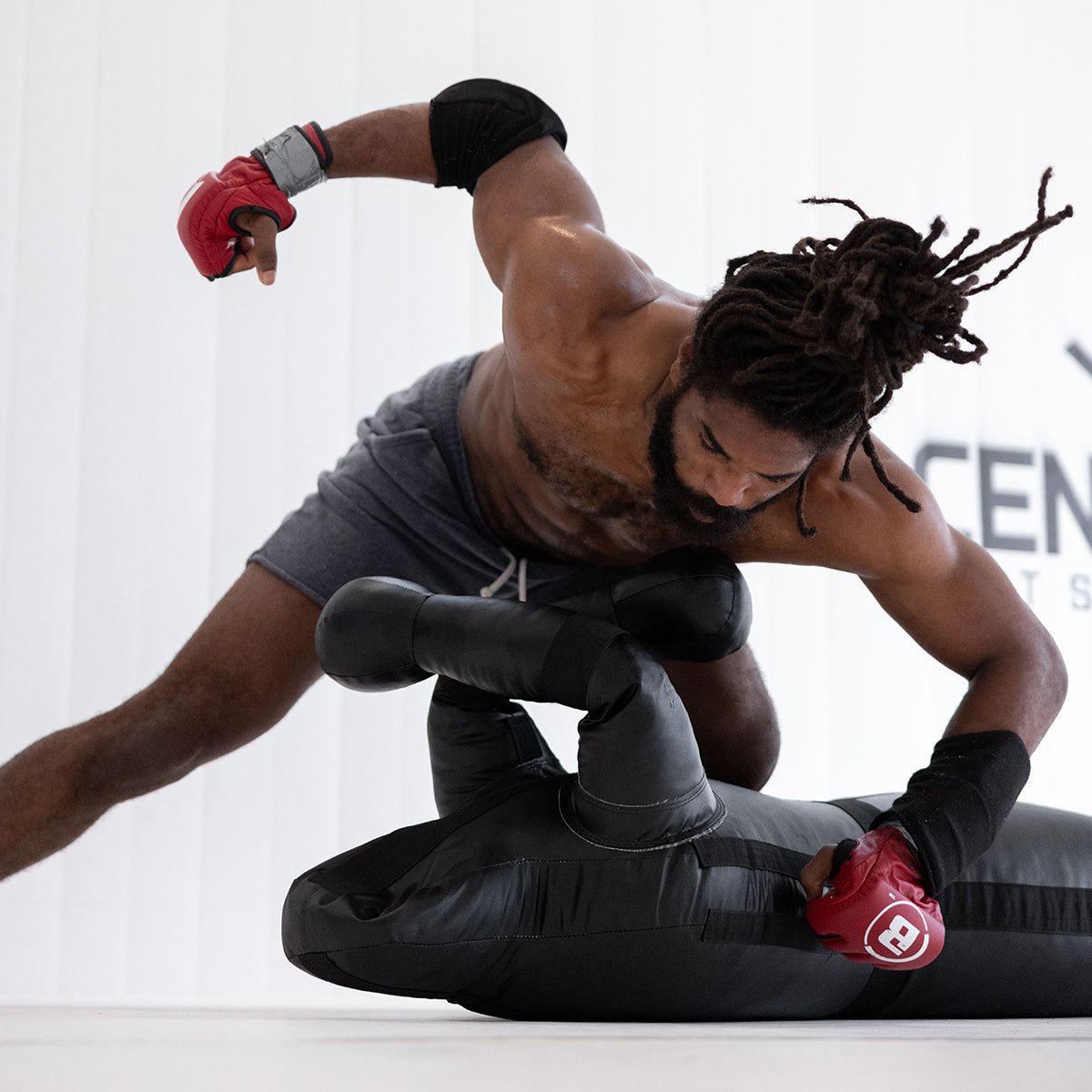 120lbs Black Grappling Dummy for MMA, BJJ & Martial Arts Training - Heavy Duty Practice Partner for Combat Sports & Self Defense Drills