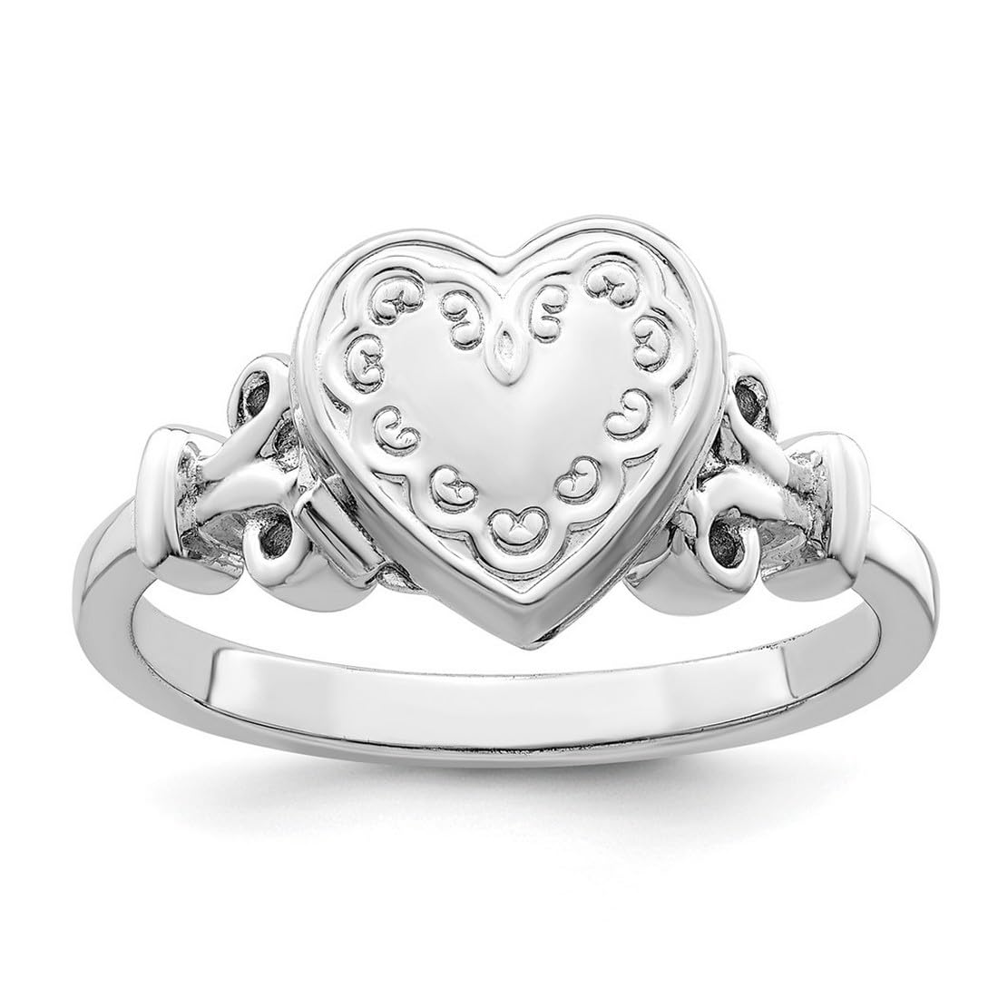 925 Sterling Silver Photo Locket Ring for Women - Holds 2 Photos, 10mm Polished Jewelry - Perfect for Anniversaries, Valentine's Day & Keepsake Gifts