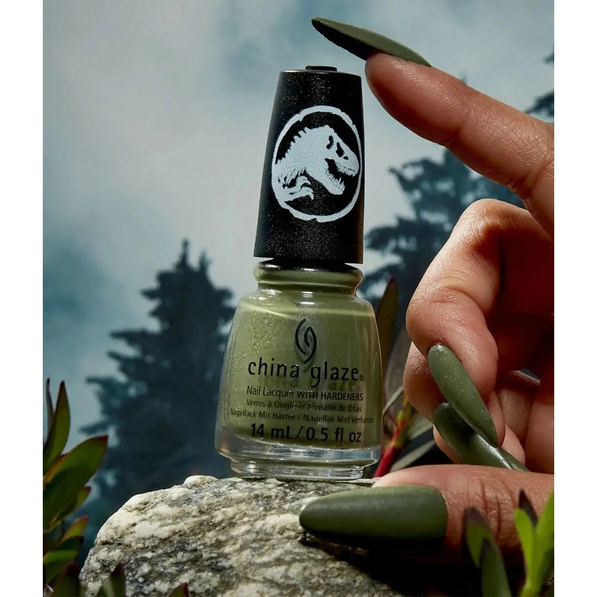 China Glaze Olive To Roar Nail Polish - 0.5 oz / 15ml (#85231) - Fall Green Nail Art for Autumn & Winter Fashion
