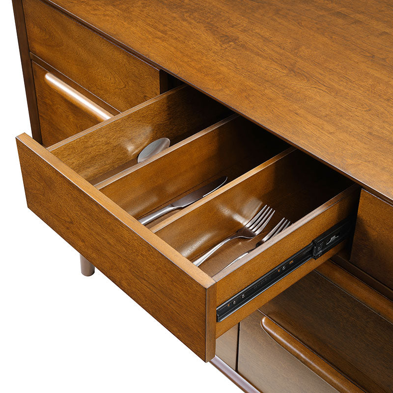 Ileanna Mid Century Modern 7-Drawer Dresser - Solid Wood Bedroom Chest of Drawers for Storage & Organization | Perfect for Master Bedroom, Guest Room & Nursery