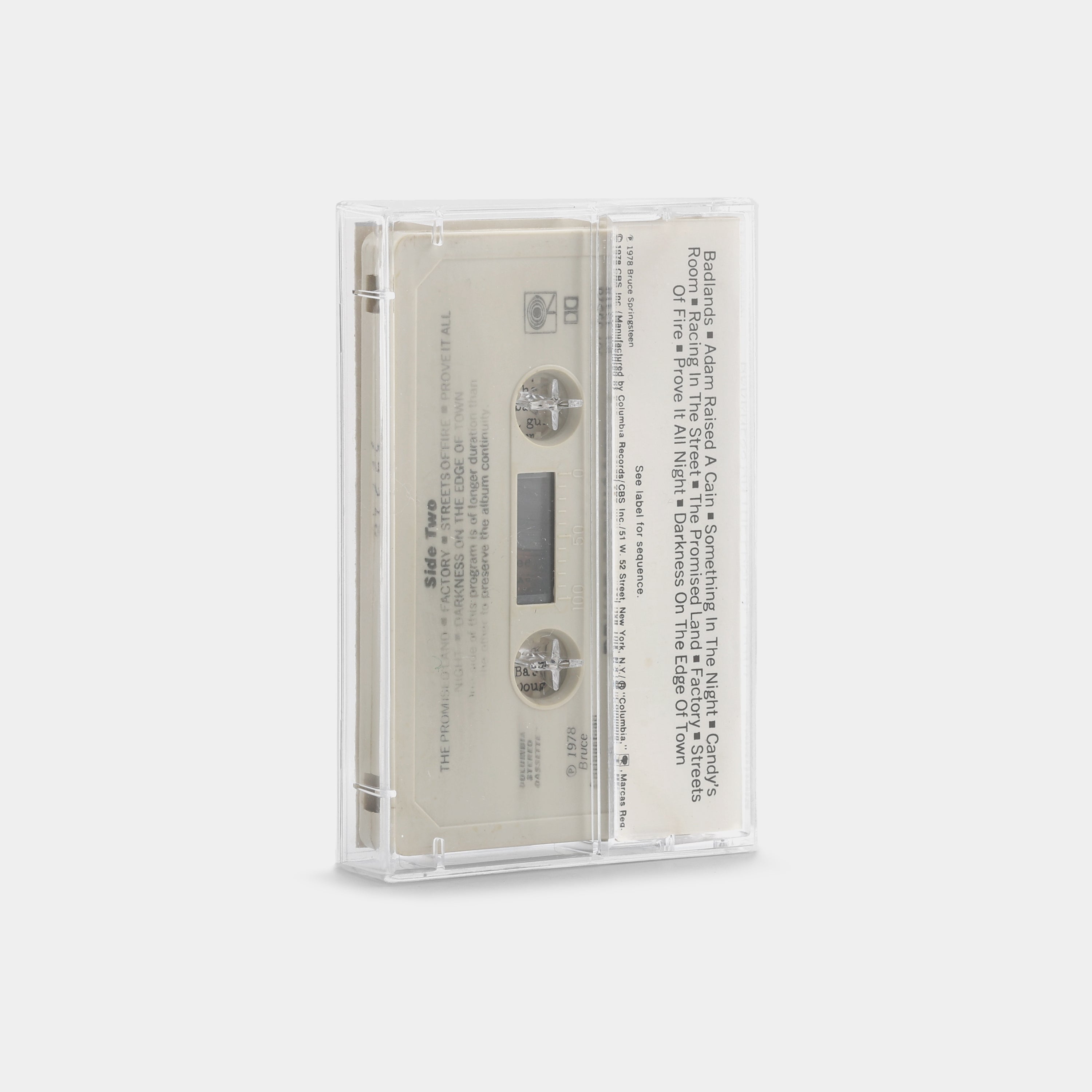 Bruce Springsteen Darkness On The Edge Of Town Cassette Tape - Vintage Music Collectible for Home, Car & Retro Music Lovers