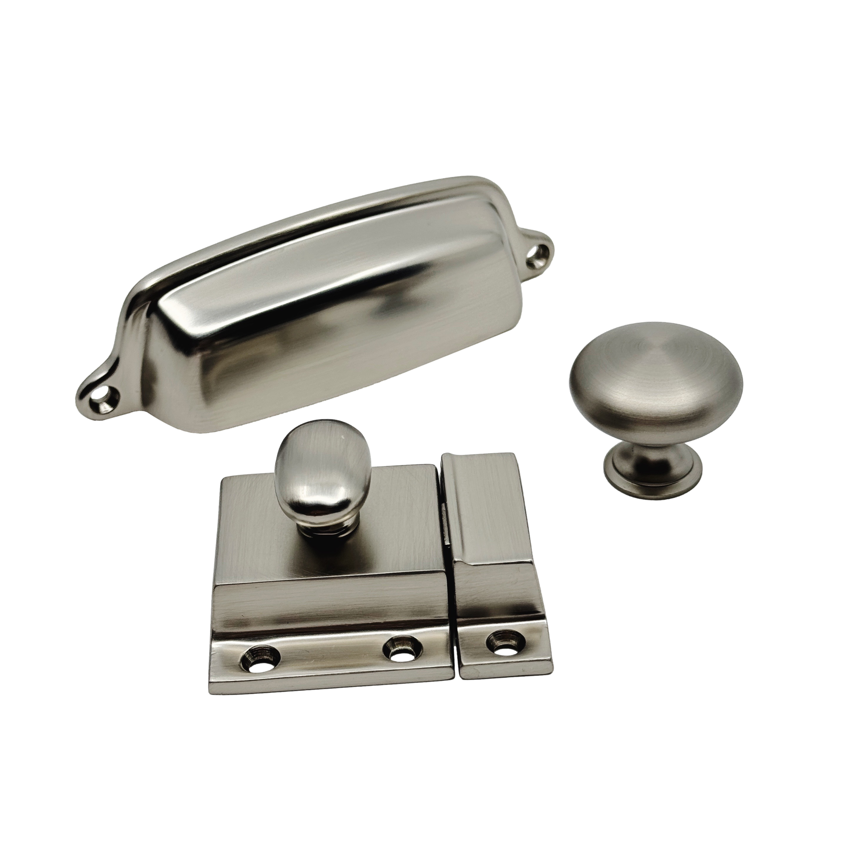 Brushed Nickel Eloise Cabinet Hardware - Elegant Drawer Pulls & Knobs for Kitchen, Bathroom & Furniture - Durable & Stylish Home Upgrade