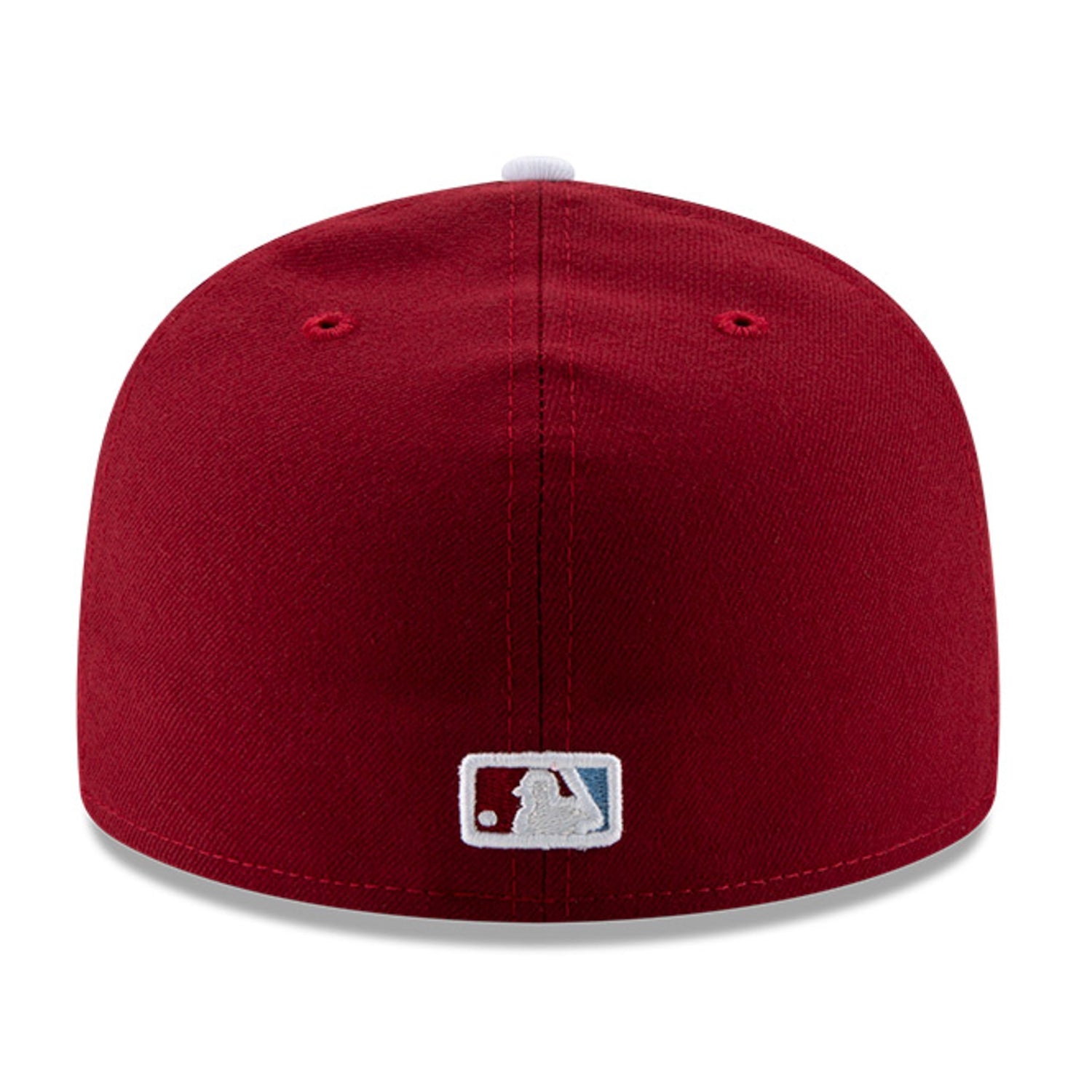 New Era 59Fifty Authentic MLB Philadelphia Phillies Alternate 2 Baseball Cap - Cardinal & White - Official Licensed Snapback Hat for Men & Women | Game Day, Sports Fan Gift, Streetwear Fashion Accessory