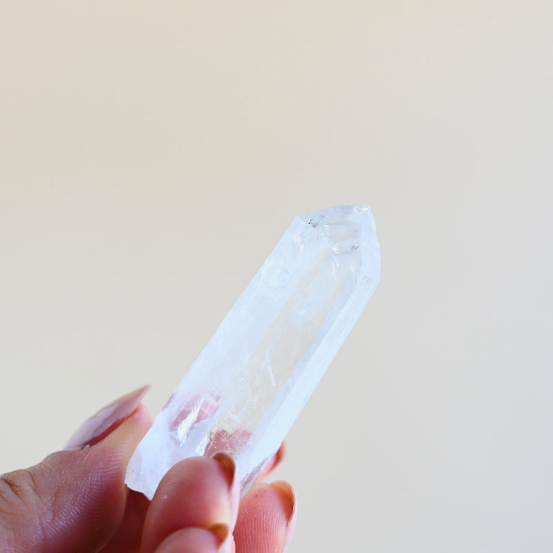 Lemurian Quartz Point Crystal - Natural Healing Stone for Meditation, Energy Work & Spiritual Growth | Perfect for Reiki, Chakra Balancing & Home Decor