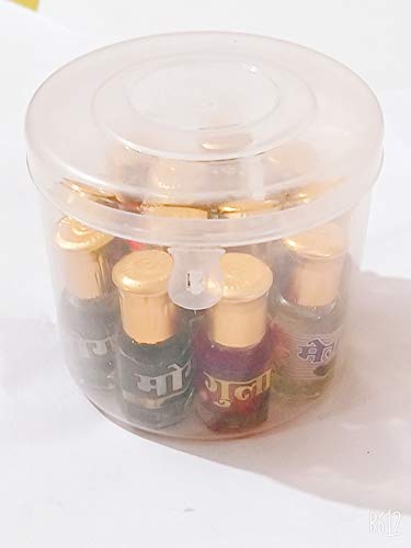 Generic Itra Perfume Oil for Pooja, Prayer & Personal Use - 6 Pack (10ml Each Bottle) - Perfect for Religious Ceremonies, Meditation & Daily Fragrance