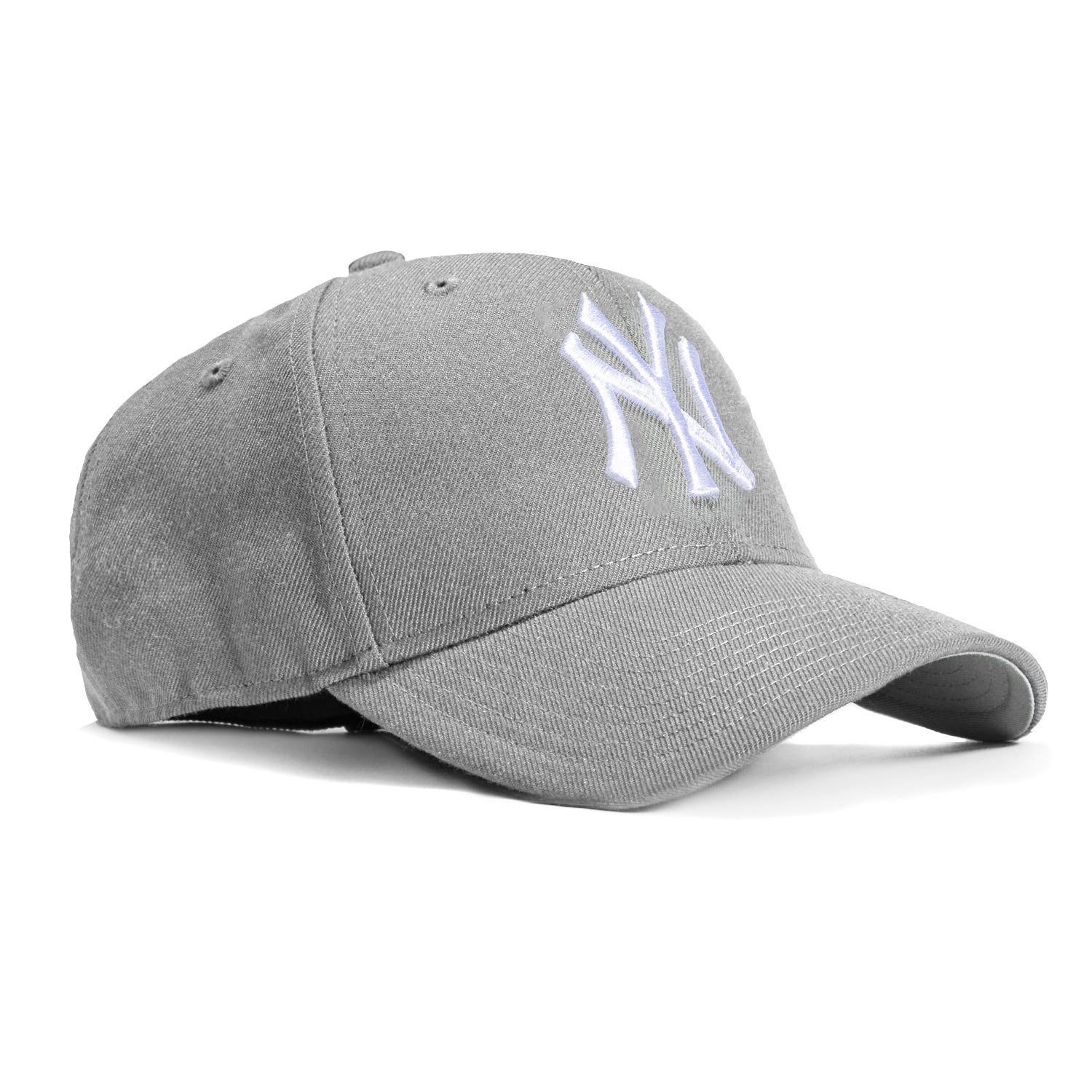 New York Yankees MVP Adjustable Baseball Cap - Grey & White - Stylish & Comfortable for Sports, Casual Wear & Fan Gear