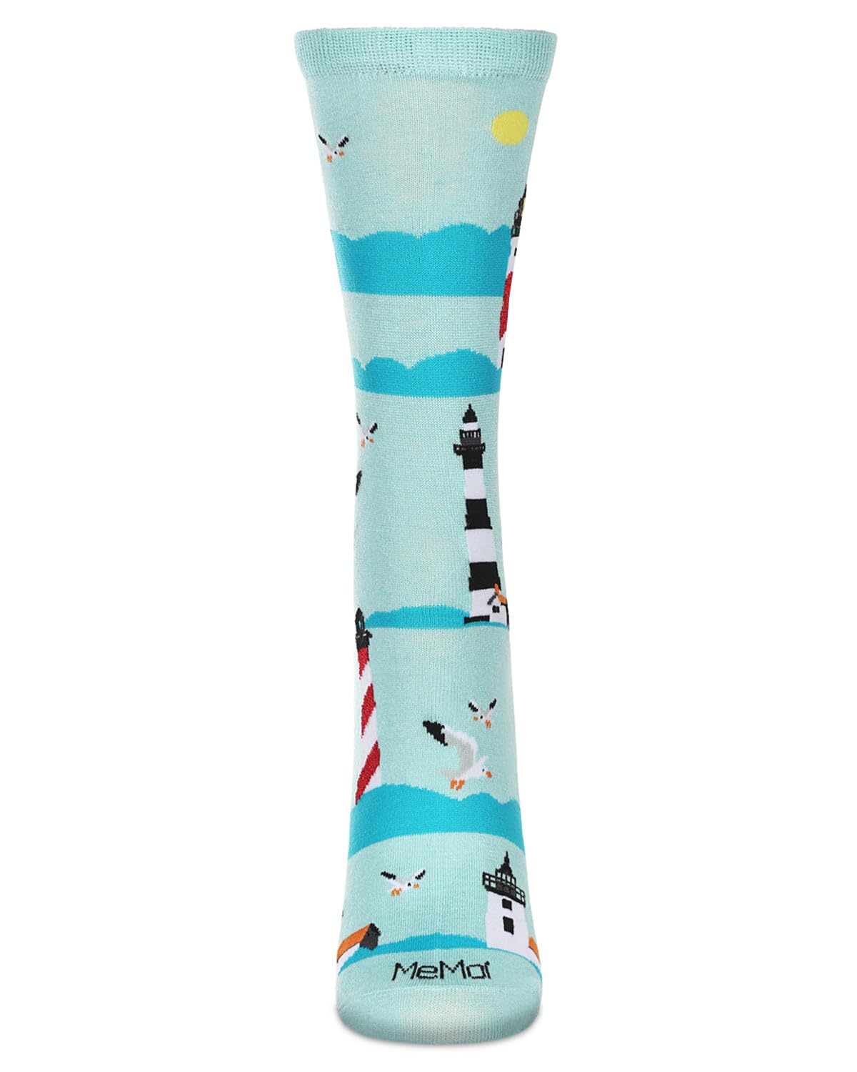 MeMoi Women's Crew Socks - Soft Rayon Blend Comfortable Everyday Socks for Work, Casual Wear & Home Use