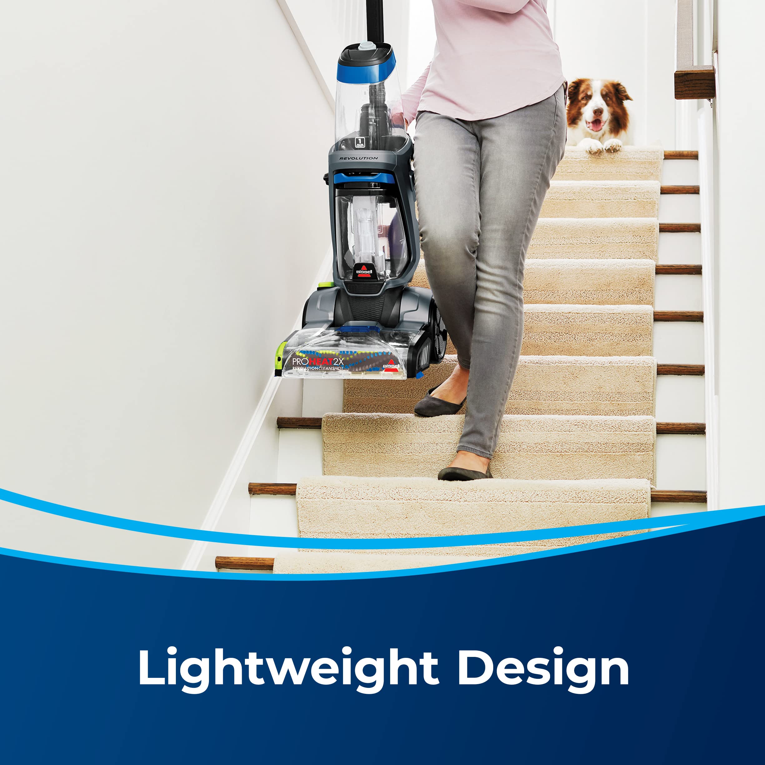 BISSELL ProHeat 2X Revolution CleanShot Premier Upright Carpet Cleaner - Deep Cleaning with 30-Minute Dry Time, Dual Dirt Lifter Powerbrush & Tough Stain Tool - Model 3588B - Perfect for Pet Stains, High-Traffic Areas & Home Deep Cleaning