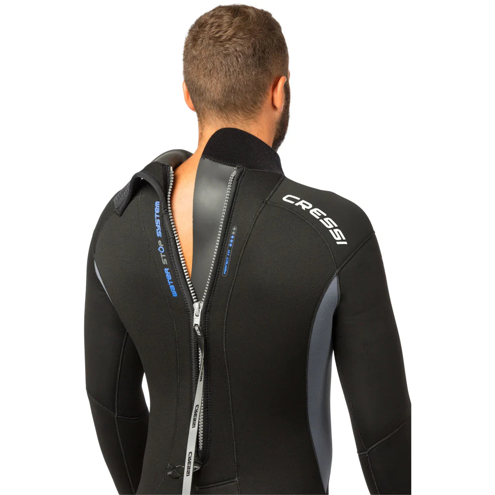 Cressi Fast 7mm Men's Wetsuit - Premium Neoprene Diving Suit for Scuba, Snorkeling & Spearfishing | Warm Water Protection & Maximum Mobility