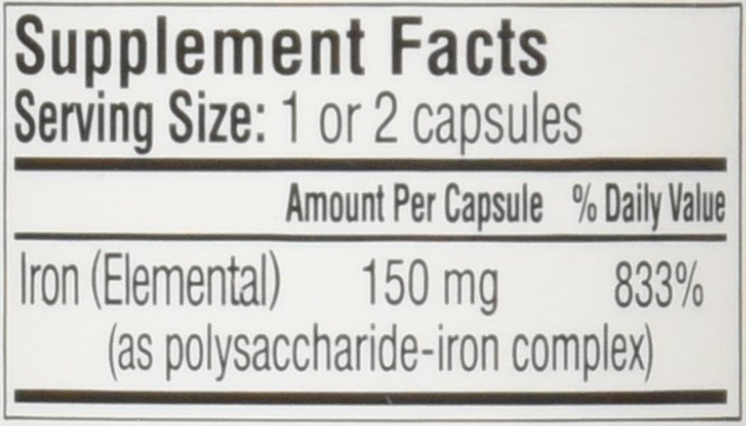 NU-IRON 150mg Iron Supplement - 100 Capsules for Energy & Vitality - Supports Healthy Blood & Immune System - Ideal for Anemia, Fatigue & Active Lifestyles