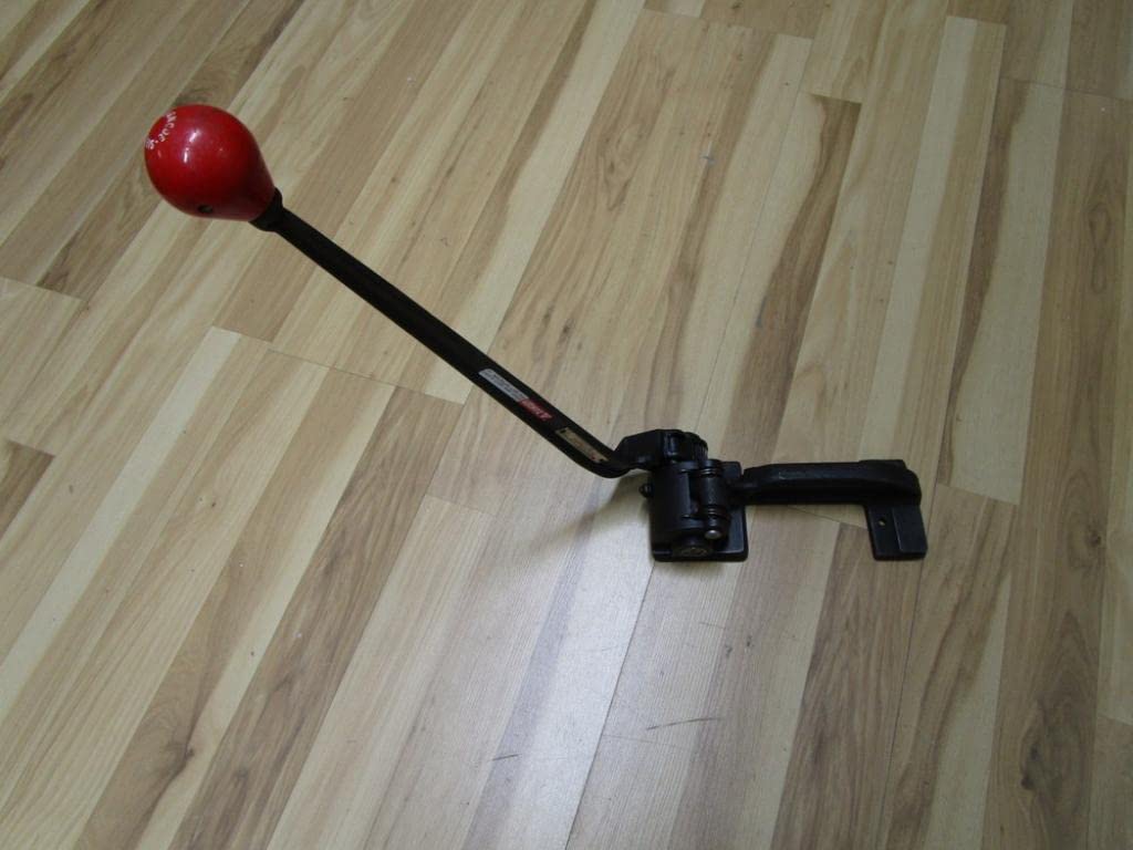 Heavy Duty Steel Strapping Tensioner with Feed Wheel - Professional Packaging Tool for Securing Pallets & Shipments - Ideal for Warehouse, Logistics & Industrial Use