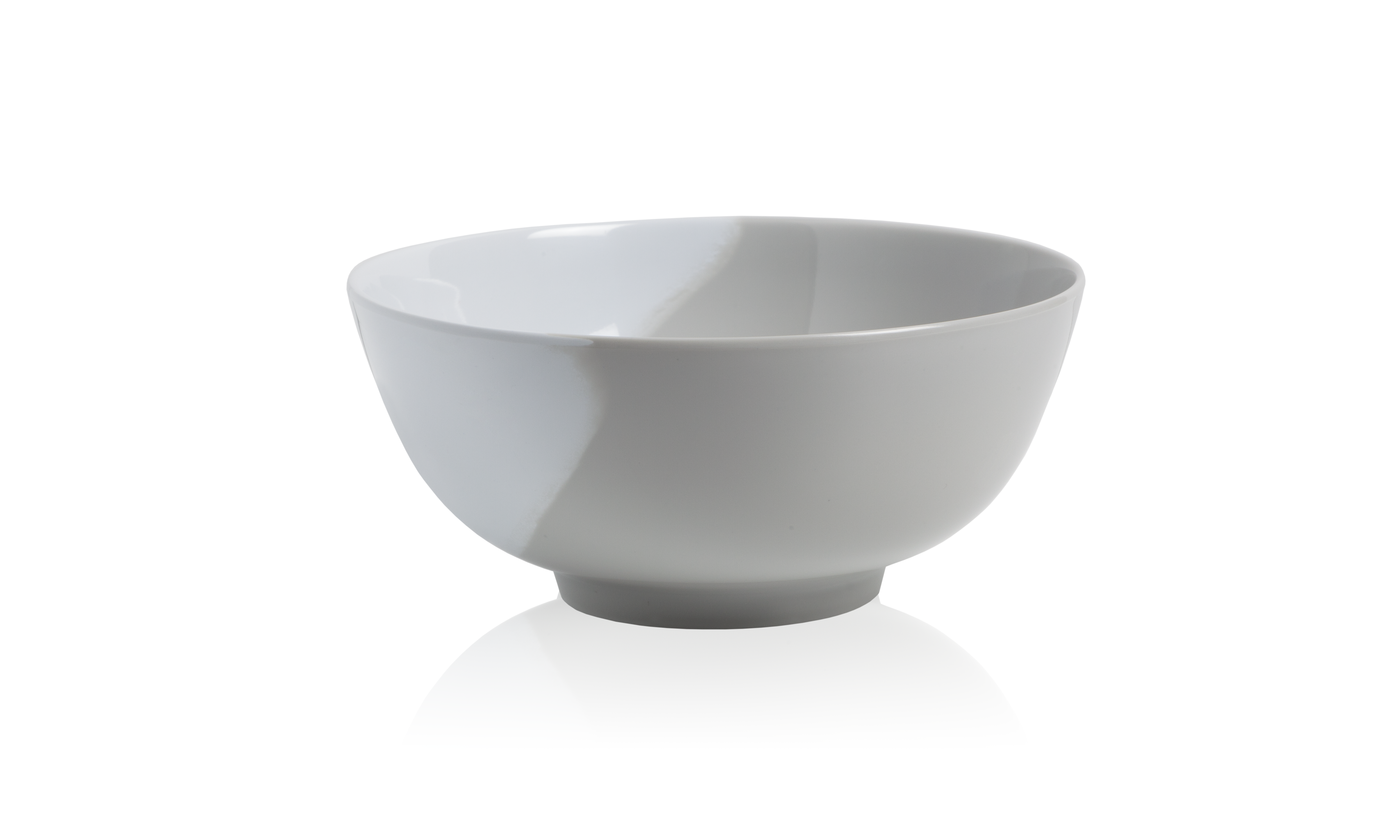 Premium 1/2 & 1/2 Melamine Bowls - Silver/Grey (Set of 4) - Durable & Lightweight Serving Bowls for Salads, Snacks, Cereals - Perfect for Restaurants, Picnics & Outdoor Dining
