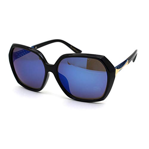 Black Gold Blue Mirror