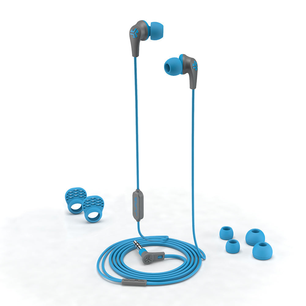 JBuds Pro Signature Wireless Earbuds with Noise Cancellation - Bluetooth 5.0, 24H Playtime, IPX5 Waterproof, HD Sound - Perfect for Workouts, Commuting & Travel (Blue)