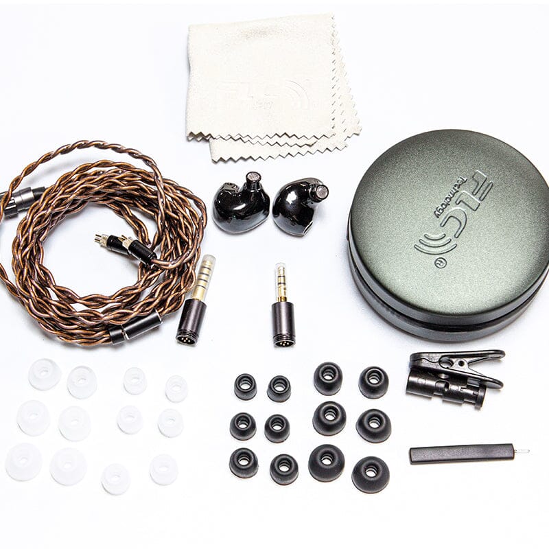 FLC Shirasawa 1DD+4BA Hybrid Driver HiFi In-Ear Monitors - Premium Sound for Music Lovers, Audiophiles & Studio Recording