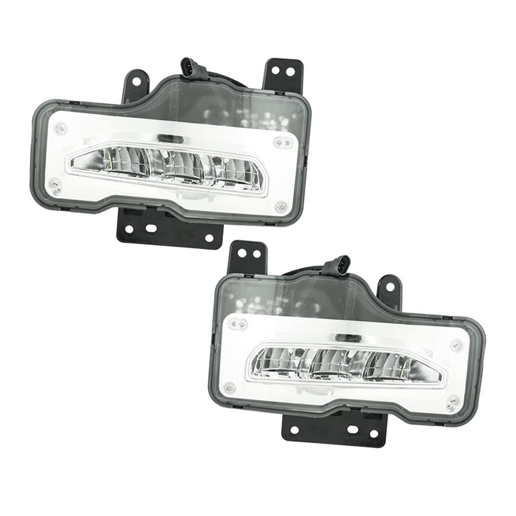 2016-2018 GMC Sierra 1500 LED Fog Lights Pair - Left & Right Side Replacement - Enhance Visibility for Night Driving & Off-Road Adventures
