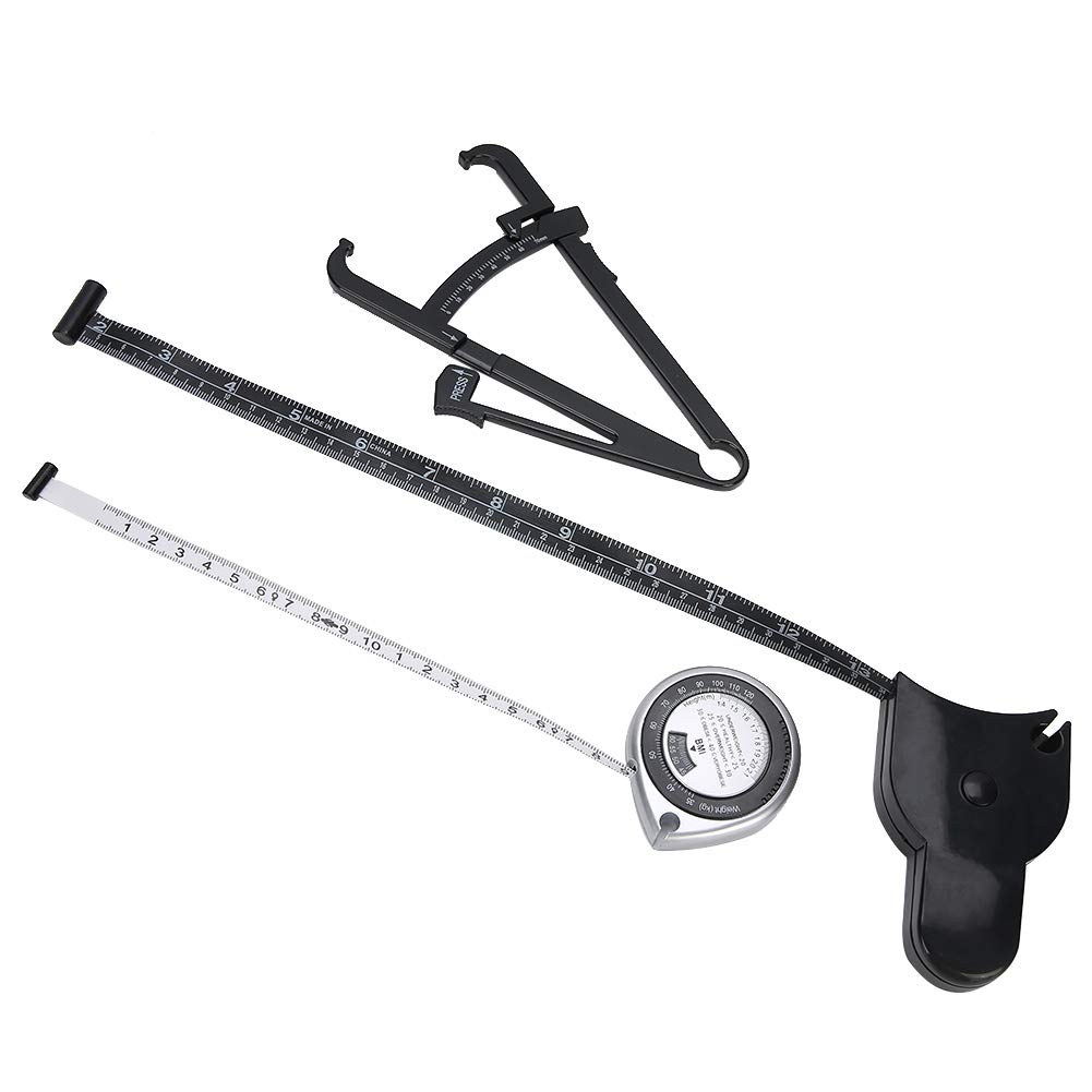 **Dioche Body Fat Caliper & Measuring Tape Set – Accurate Waist, Leg, Arm Measurement Tool for Fitness, Weight Loss, and Body Fat Tracking – Perfect for Home Gym, Personal Trainers, and Health Enthusiasts**