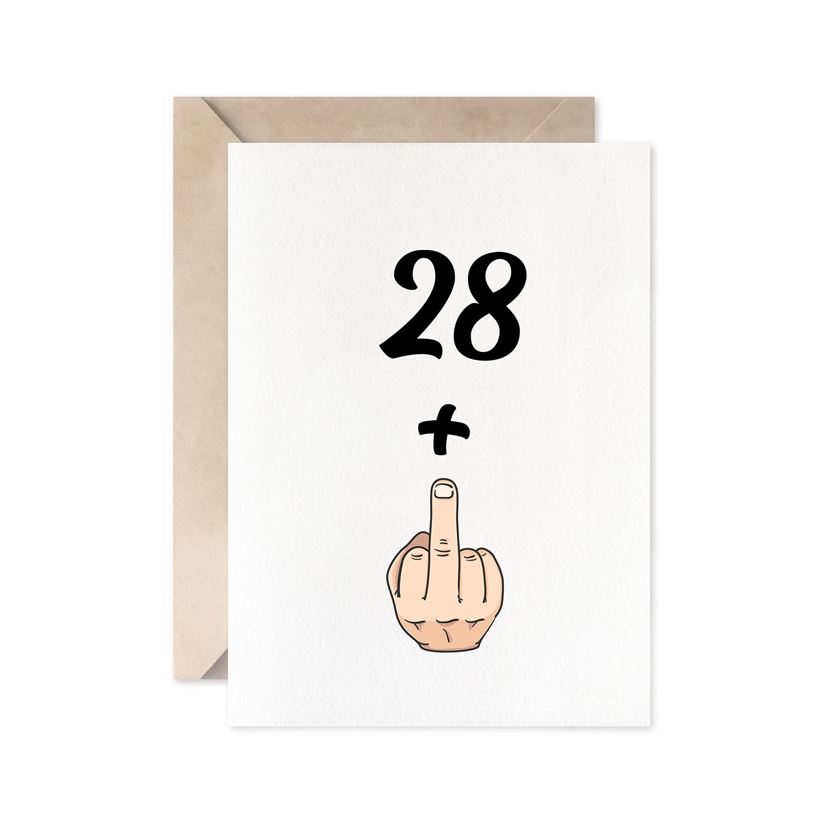 Funny 29th Birthday Card for Women & Men - Hilarious 28+1 Joke Gift for 29 Year Olds - Perfect for Parties, Office Celebrations & Milestone Birthdays
