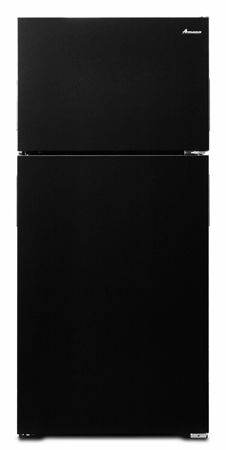 Amana ART104TFDB 28 Inch Top Freezer Refrigerator with Dairy Bin - Energy Efficient Black Fridge for Kitchen, Apartment & Dorm | Perfect for Food Storage & Organization