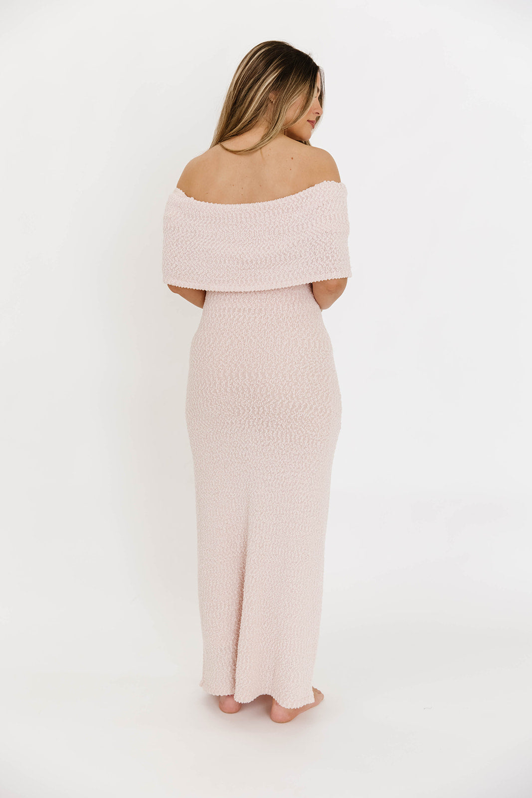 Brit Maxi Dress in Dusty Pink - Bump Friendly Maternity Dress for Women | Perfect for Pregnancy, Nursing & Special Occasions
